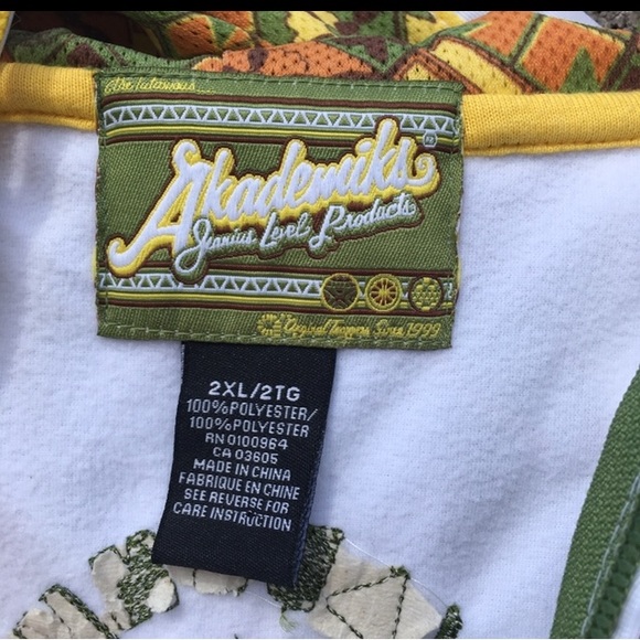 VTG Akademiks Original Trappers Urban Street Wear Zip Up Hoodie Men’s Size 2XL - Picture 3 of 10